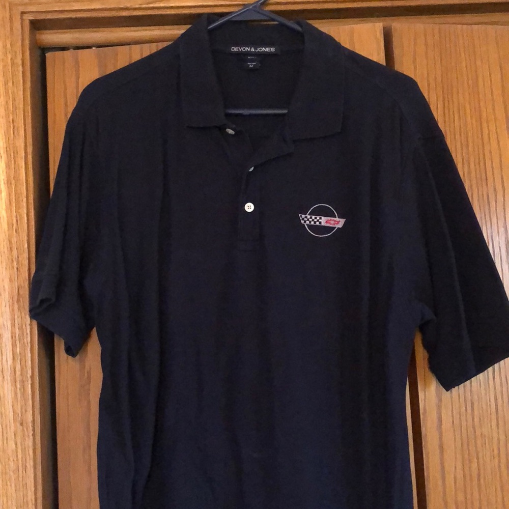 Corvette C4 logo polo shirt size large.